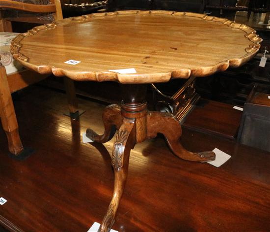 Circular piecrust table (cut down)
